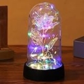 BAOXUE Rose Flower Gifts Ideas, Mothers Day Flowers Gifts for Mom Wife from Daughter Son Husband, Light Up Flower in Glass Dome, Crystal Flower Glass Rosas Eternas @ $8.99