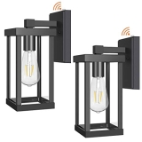 HUADEEC Dusk to Dawn Outdoor Wall Lantern Fixture @ $25.00