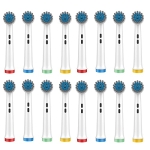 Electric Toothbrush Replacement Brush Heads Oral B Soft Bristle Brush Heads Replacement Heads 16 Pack @ $6.90