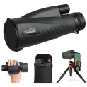 Gifts for Men Dad Him Husband Boyfriend Christmas:12X50 HD Monocular Telescope with Smartphone Adapter @ $16.00
