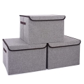 Foldable Fabric Linen Storage Boxes Cube