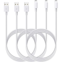 Apple USB Lightning Cable 3Pack 3FT Apple Charger Wire iPhone Fast chaging Cable Apple MFi Certified for iPhone 14/13/12/11 Pro Max/XS MAX/XR/X/8/7/Plus/6S/6/SE/5S/iPad @ $1.05