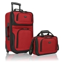 U.S. Traveler Rio Rugged Fabric Expandable Carry-on Luggage Set @ $51.14