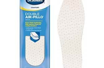 Dr. Scholl’s Comfort Double Air-Pillo Insoles, Men’s Size 7-13, Women’s Size 5-10 , 1 Pair