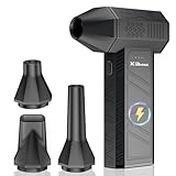 Compressed Air Duster, 180000RPM Electric Air Duster, Rechargeable Cordless Air Blower with 3-Gear Turbo Fan, Canned Air Alternative for Keyboard, PC, Computer, Car, Home & Outdoor Use (Pure Black) @ $15.99