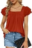 Summer Outfits for Women 2024 Vacation Short Sleeve Loose Fitting Casual Tops XL @ $21.59