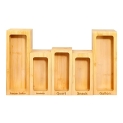 LIBWYS Bamboo Storage Bag Organizer Compatible with Ziploc @ $10.79
