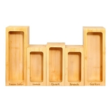 LIBWYS Bamboo Storage Bag Organizer Compatible with Ziploc @ $10.79