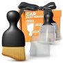 3 Pcs Car Cleaning Brush Kit – Car Detailing Brush Interior Set with Soft Bristles | Detail Brushes with Transparent Cases, Sturdy Plastic Handle – Waterproof Auto Detailing Brushes for Versatile Use @ $3.87