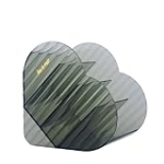 Leepiya Heart Shaped Makeup Storage Box – Cosmetic Storage Organizer for Vanity, Bathroom Counter, and Dresser (Clear Green) @ $13.29