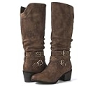 GLOBALWIN Women’s Camel Western Knee High Cowboy Cowgirl Boots 8.5M @ $25.99