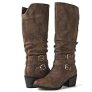 GLOBALWIN Women’s Camel Western Knee High Cowboy Cowgirl Boots 8.5M @ $25.99