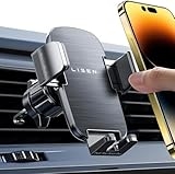 LISEN Car Phone Holder Mount [Military Stable], 2025 Universal Phone Holders for Your Car Vent Phone Holder, Cell Phone Car Mount Clamp for iPhone 16 e 16 15 14 13 12 Pro Max Smartphones, Black @ $4.99