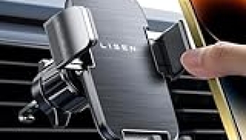 LISEN Car Phone Holder Mount [Military Stable], 2025 Universal Phone Holders for Your Car Vent Phone Holder, Cell Phone Car Mount Clamp for iPhone 16 e 16 15 14 13 12 Pro Max Smartphones, Black @ $4.99