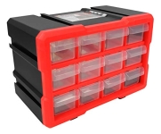Performance Tool W5912 12-Drawer Interlocking Storage Cabinet with Ball Bearing Slides for Garage @ $10.89