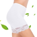 Subuteay Womens Slip Shorts for Under Dresses Short Leggings Mid Thigh Stretchy Undershorts White M @ $9.49