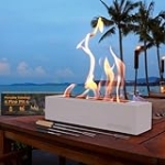 Tabletop Fire Pit, Indoor Outdoor Fire Pit Table Top with 4 Extendable Smores Sticks, 18 Inch Rectangle Mini Tabletop Fireplace, Rubbing Alcohol Smores Fire Pit Table Top, Decor Housewarming Gifts @ $40.00