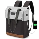 Orvilly Laptop Tote Backpack for Women – Stylish, Lightweight Daypack for College, Work and Travel – Fits 15.6 Inch Netbook – Black @ $11.88