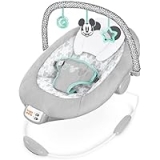 Bright Starts Mickey Mouse Comfy Disney Baby Bouncer in Cloudscapes Includes -Toy Bar with 3 Cute Toys, 7 Soothing Melodies w/Auto Shut-Off, Age 0-6 Months @ $41.70