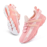 ZHILETAO Kids Shoes Boys Girls Running Shoes Breathable Lace up Walking Sneakers for Little Kid/Big Kid Pink @ $9.99