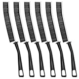 Crevice Cleaning Brush, Hard Bristle Cleaning Supplies, Grout Brush, Crevice Cleaning Tool, Household Cleaning Brushes, Gap Cleaning Brushes for Toilet, Bathroom, Bathtub, Sink, Window（6PCS Black） @ $2.49