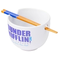 Silver Buffalo The Office Dunder Mifflin Paper People Boxed Ceramic Ramen Bowl with Chopsticks @ $14.00