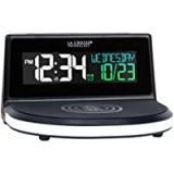La Crosse Technology Wireless Charging Alarm Clock with Glowing Light Base @ $22.47