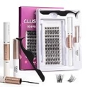 Lash Extension Kit 72 Cluster Individual Lashes Natural with Lash Bond and Seal Super Hold Eyelash Tweezers Lash Glue Remover Easy to Remove Lash Clusters Kit DIY at Home 10-16mm C/D Curl – OP01 @ $3.49