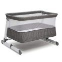 Simmons Kids Room2Grow 2-in-1 Newborn Bedside Bassinet & Infant Sleeper – Height Adjustable Portable Crib with Wheels & Airflow Mesh @ $67.10