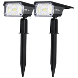 LEREKAM Solar Spot Lights Outdoor 2 Pack @ $12.99