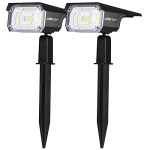 LEREKAM Solar Spot Lights Outdoor 2 Pack @ $12.99