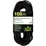 Go Green Power Inc. 100 feet 14/3 SJTW Outdoor Extension Cord (Black, GG-13800BK) @ $27.00