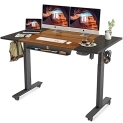 FEZIBO Height Adjustable Electric Standing Desk with Pencil Holder @ $159.99