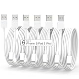 iPhone Charger [Apple MFi Certified] 6Pack(3/3/6/6/6/10FT) Long Lightning Cable Fast Charging iPhone Charger Cord Compatible iPhone 14/13/12/11 Pro Max/XS MAX/XR/XS/X/8/7/6 Plus iPad AirPods(White) @ $3.98