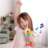 Baby Shark’s Big Show! Sea Jam Microphone for Kids – Karaoke Mic Includes Pre-Recorded Theme Song and Three Voice Filters