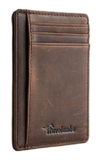 Travelambo Front Pocket Minimalist Leather Slim Wallet RFID Blocking Medium Size(02 CH Coffee @ $9.99