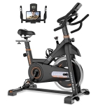 Exercise Bike, Stationary Bike with Heavy Flywheel, Comfortable Seat Cushion @ $132.00