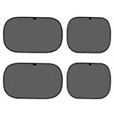 4-Pack Vogrex Car Sun Shades for Side and Rear Window