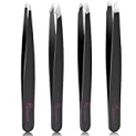 Tweezers Set-4 Pieces for Eyebrows, Facial Hair, Ingrown Hair @ $29.99