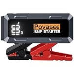 Povasee 4000A Jump Starter 12V Battery Jumper Starter(10L Gas 10L Diesel Engine),Car Battery Jump Starter with 3