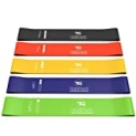 TechStone Resistance Bands Set for Men and Women, Pack of 5 Different Resistance Levels Elastic Band for Home Gym Long Exercise Workout – Great Fitness Equipment for Training, Yoga – Free Carrying Bag @ $7.99