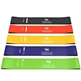 TechStone Resistance Bands Set for Men and Women, Pack of 5 Different Resistance Levels Elastic Band for Home Gym Long Exercise Workout – Great Fitness Equipment for Training, Yoga – Free Carrying Bag @ $7.99