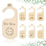 ibwaae Wooden Baby Closet Size Divider Organizer Hanger Clothing Dividers for Newborn Nursery Decor Infant to 24 Months @ $3.49