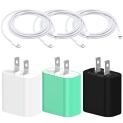 3 Pack [Apple MFi Certified] iPhone Charger 20W PD USB C Wall Fast Charger Adapter with 3 Pack 6FT Type C to Lightning Cable Compatible with iPhone 14/13 Pro/13/12 Mini/12 Pro Max/11 Pro Max/XS Max/XS @ $14.70