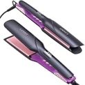 LANDOT Wide Flat Iron Hair Straightener for Fast Styling Thick/Long/Coarse Hair: 1-3/4 Inch Ceramic Straightener for Less Frizz, Smoother Shinier Results – Dual Voltage & 12 Temp Setting 250-450F @ $10.62