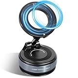 SOAMOEU Vacuum Suction Magnetic Phone Holder, 2025 Upgraded Magnetic Car Phone Mount for Magsafe, 360°Adjustable Foldable Portable Suction Cup Phone Holder for Cars/Gyms/Mirrors/Smooth Surface