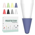 OneCut 8 Pcs Silicone Pencil Nib/Tip Protector Cap for Drawing Noiseless Compatible for Apple Pencil 1st/2nd Replacement Non-Slip Writing Nib/Tip Protector (Mixed Color) @ $5.98
