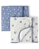The Children’s Place,Unisex Baby.and Newborn Swaddle Blankets,Icicle 2-Pack,NO_SIZE