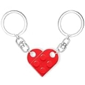 Syzygium 2024 Valentine’s Day Keychain – 2PCS Heart Matching Brick Keychains for Couple Boyfriend Girlfriend Wife husband Friend Father Mother Classmate – Valentine’s Day Cute Funny Keychains Gifts @ $7.98