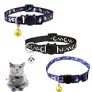 3PCS Breakaway Cat Collar with Bell, Adjustable Cute Kitten Safety Collar with Moon Star for Boy & Girl @ $3.49 ($3.49 / Count)